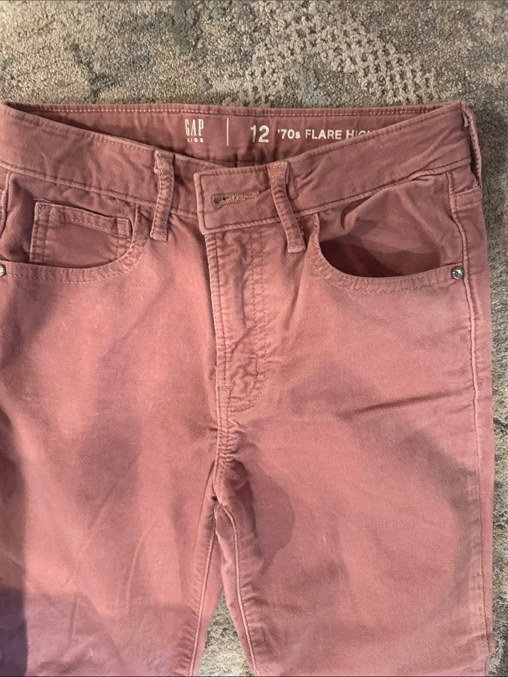 GAP Pink Flared Corduroy Kids Jeans